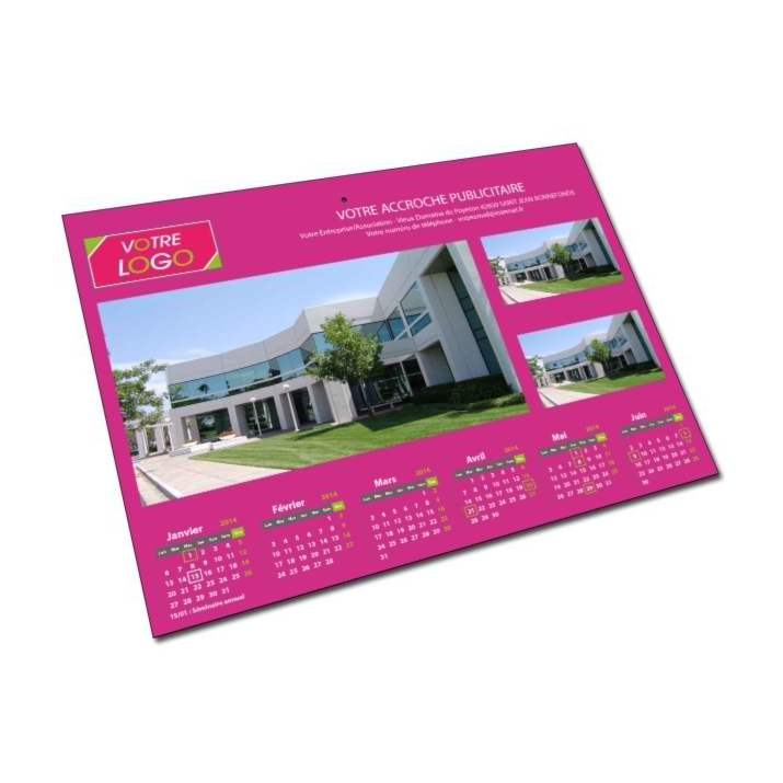 Calendrier bancaire photos recto Calendrier bancaire photos recto