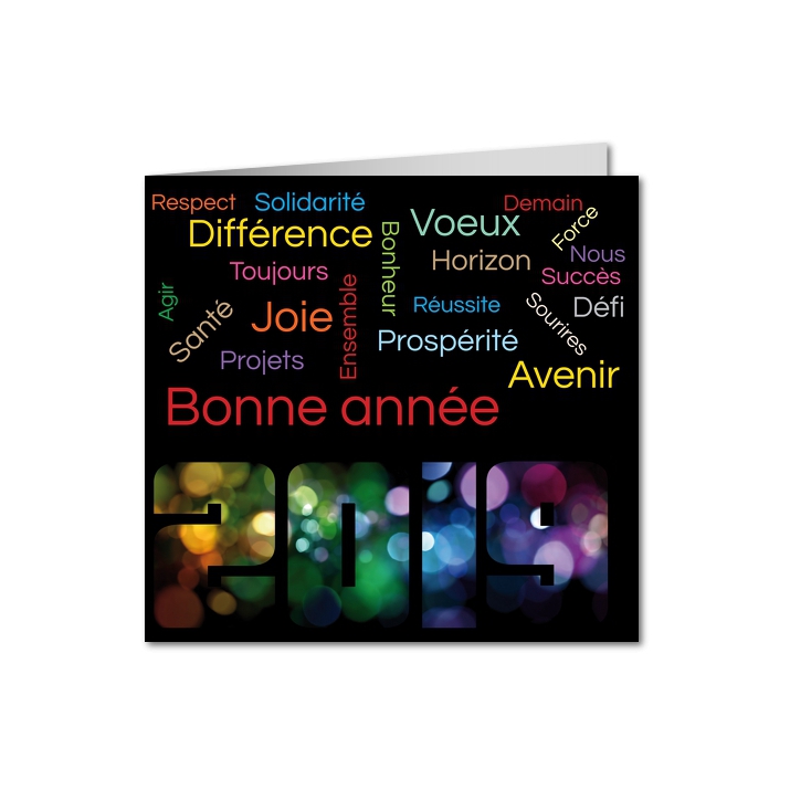 Carte de voeux 2024 personnalisée avec photos