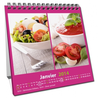 Calendrier de bureau CARRE