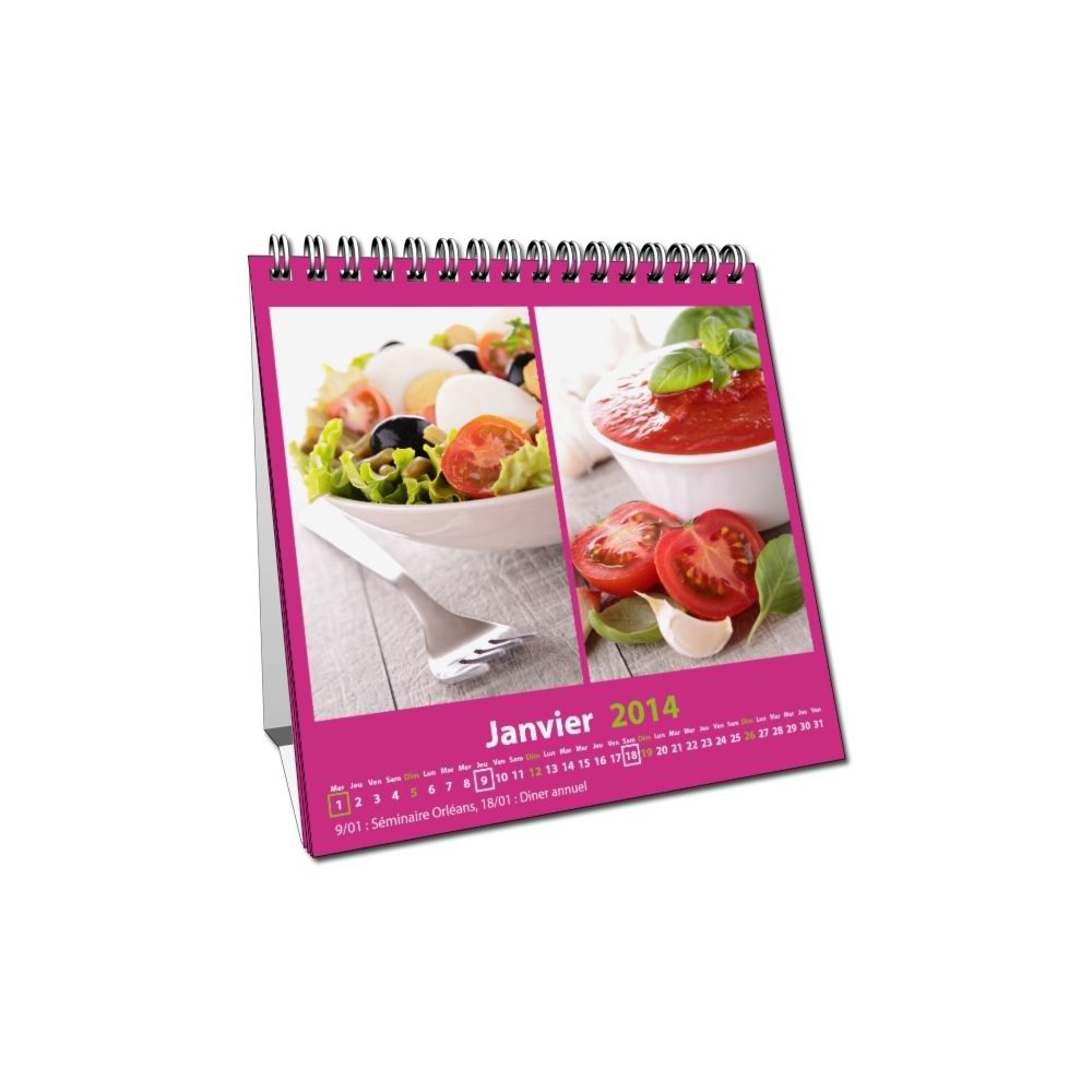 Calendrier personnalisable à votre image (mise en page libre) Calendrier personnalisable à votre image (mise en page libre)