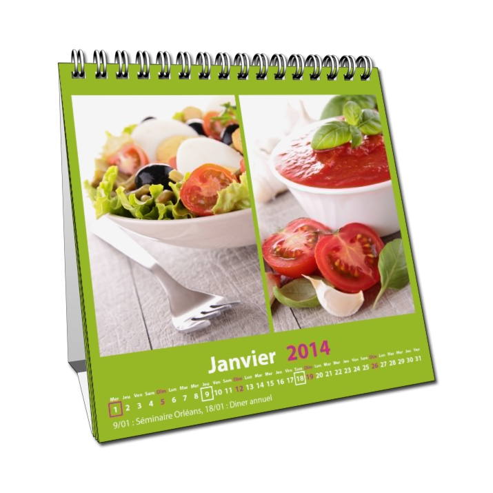 Calendrier personnalisable à votre image (mise en page libre) Calendrier personnalisable à votre image (mise en page libre)