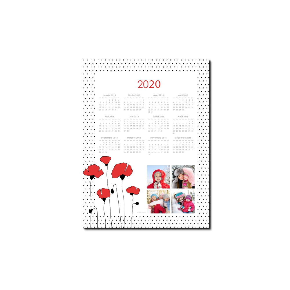 Calendrier poster photo Calendrier poster photo