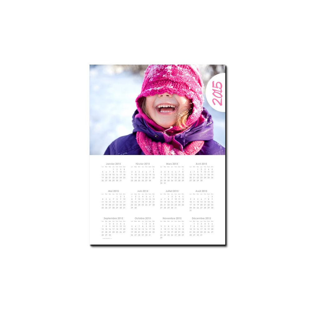 Calendrier poster photo Calendrier poster photo