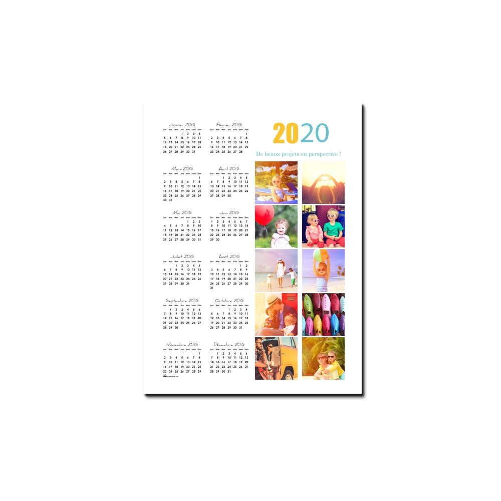 Calendrier poster photo Calendrier poster photo