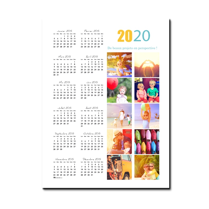 Calendrier poster photo Calendrier poster photo