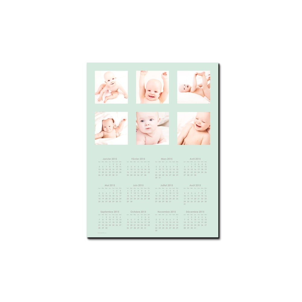 Calendrier poster photo Calendrier poster photo