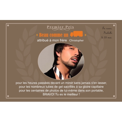 Diplôme personnalisé rigide