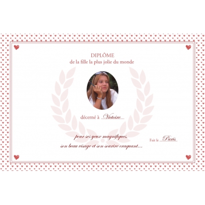 Diplôme personnalisé rigide