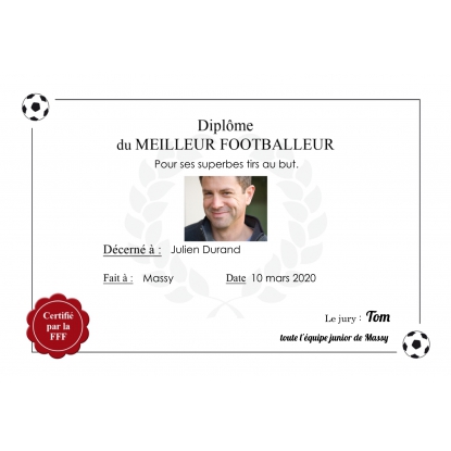 Diplôme personnalisé rigide