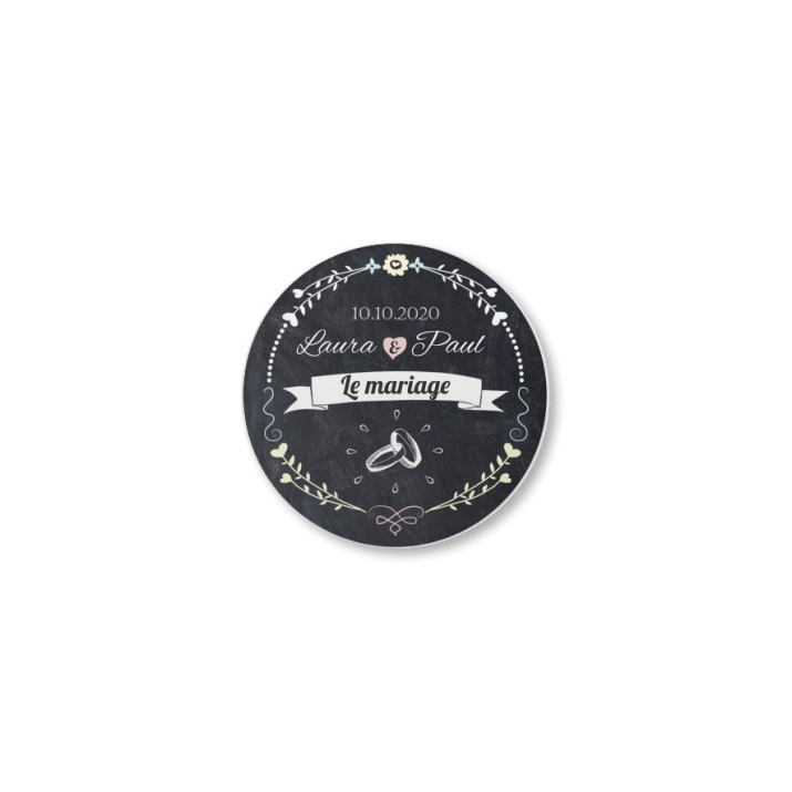 Badge photo aimanté