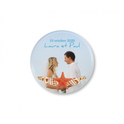 Badge photo aimanté