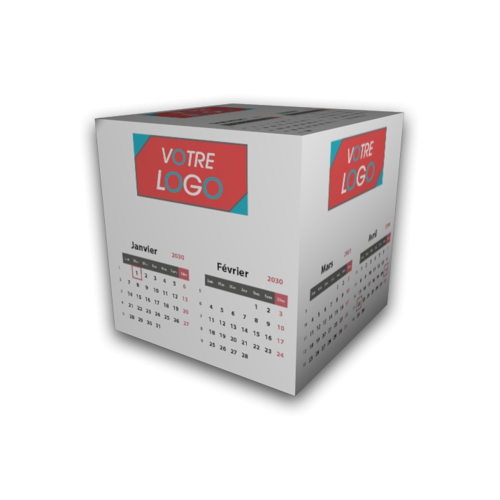 Calendrier Cube douze mois Calendrier Cube douze mois