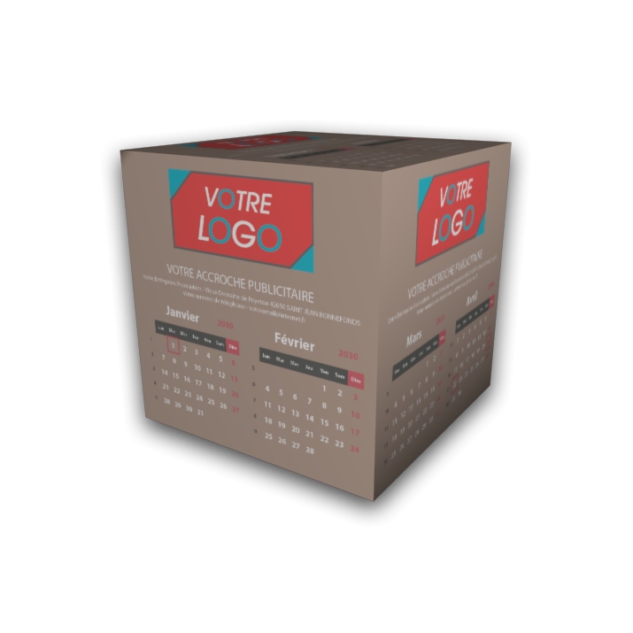 Calendrier Cube douze mois Calendrier Cube douze mois
