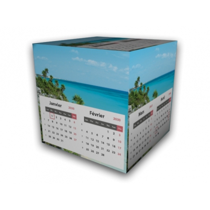 Calendrier Cube douze mois