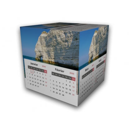 Calendrier Cube douze mois