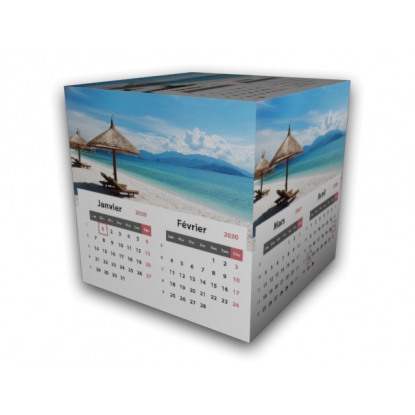 Calendrier Cube douze mois