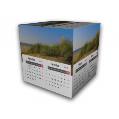 Calendrier Cube douze mois