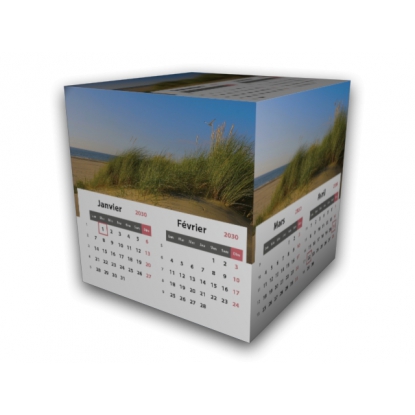 Calendrier Cube douze mois