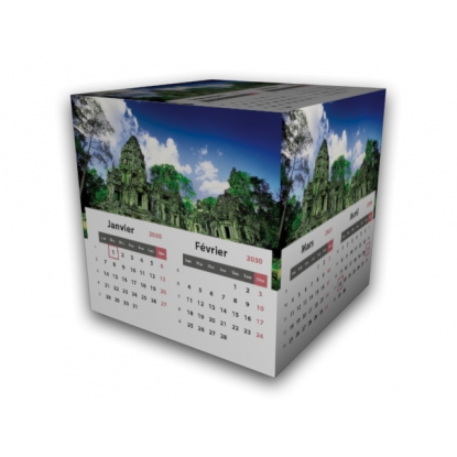 Calendrier Cube douze mois