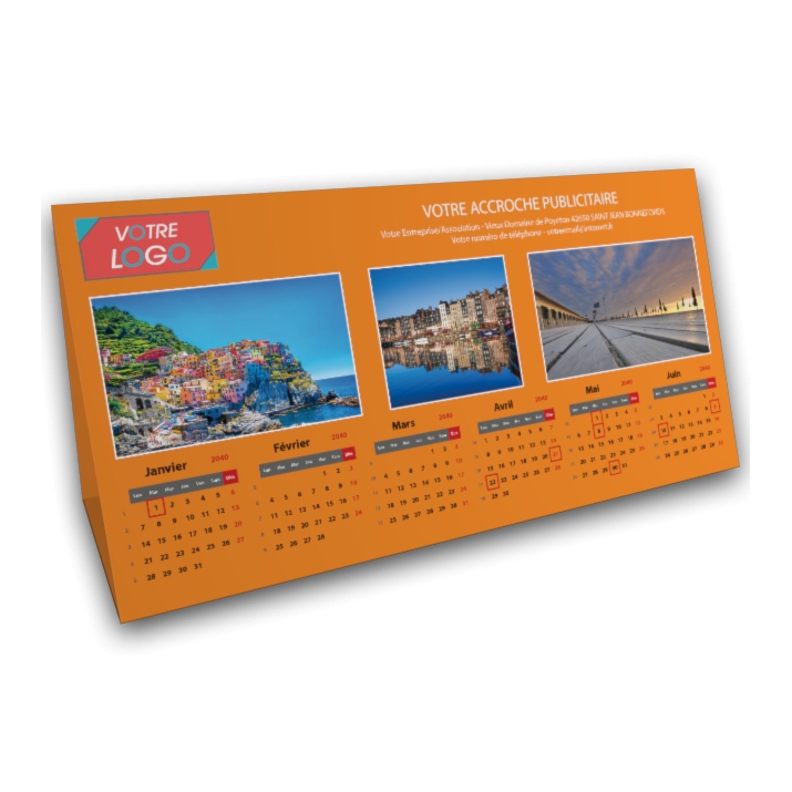 Calendrier à poser "Tente" Calendrier à poser "Tente"