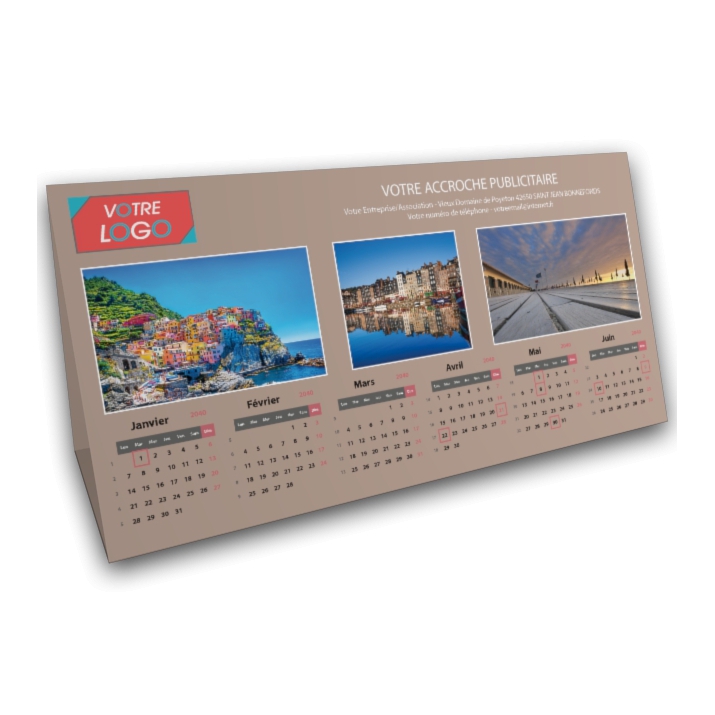 Calendrier à poser "Tente" Calendrier à poser "Tente"