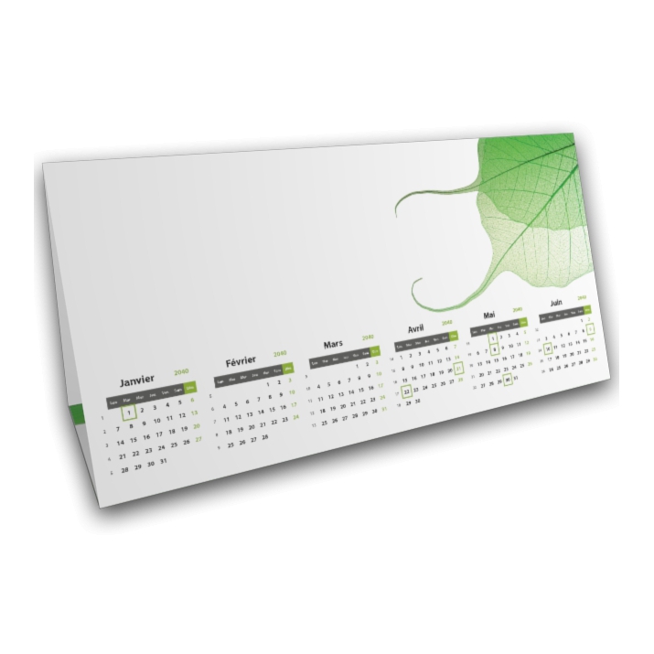 Calendrier à poser "Tente" Calendrier à poser "Tente"