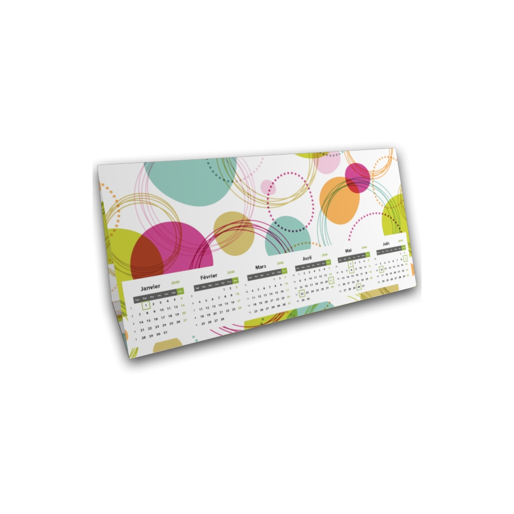Calendrier à poser "Tente" Calendrier à poser "Tente"