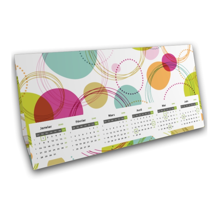 Calendrier à poser "Tente" Calendrier à poser "Tente"