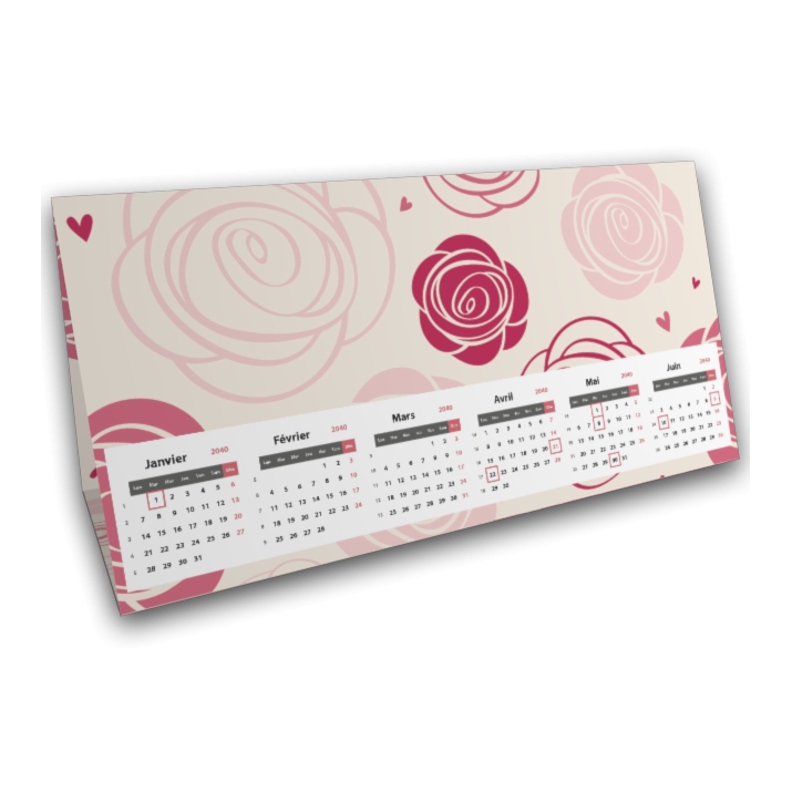 Calendrier à poser "Tente" Calendrier à poser "Tente"