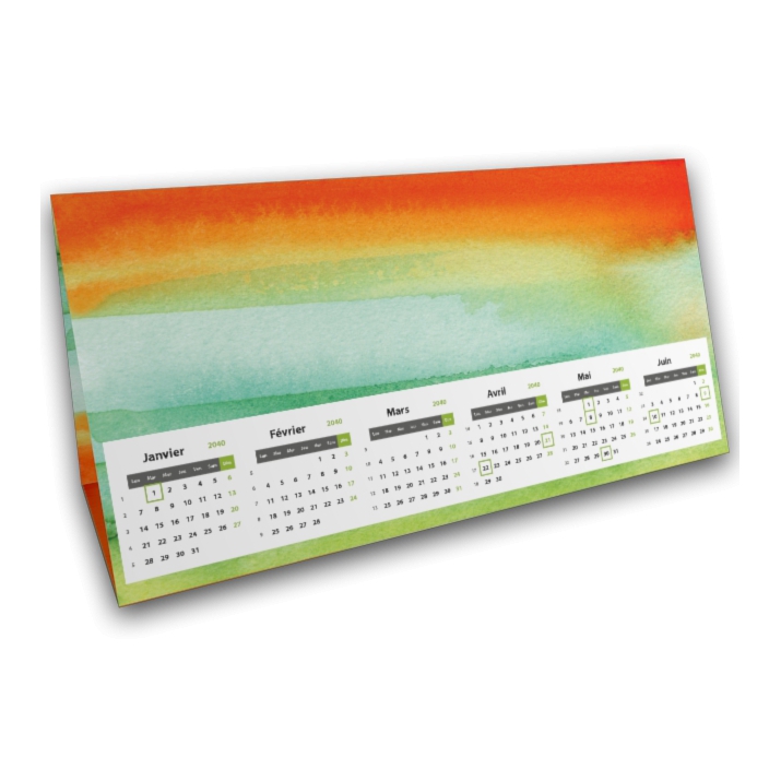Calendrier à poser "Tente" Calendrier à poser "Tente"