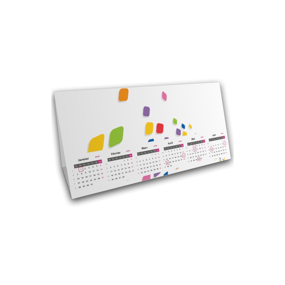 Calendrier à poser "Tente" Calendrier à poser "Tente"