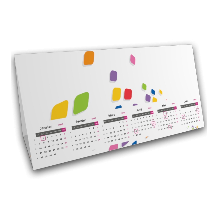 Calendrier à poser "Tente" Calendrier à poser "Tente"