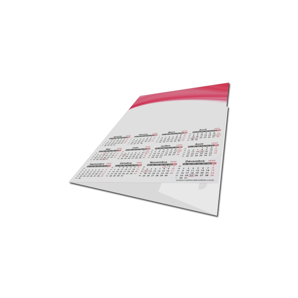 Calendrier photo chemise