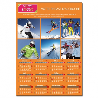 Calendrier magnetique personnalisable jeunet