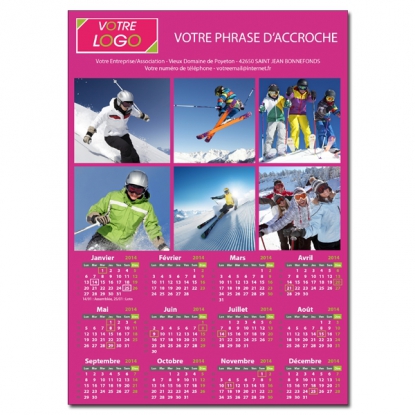 Calendrier Magnet (Aimanté)