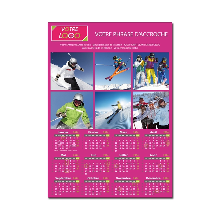 Calendrier Magnet (Aimanté) Calendrier Magnet (Aimanté)