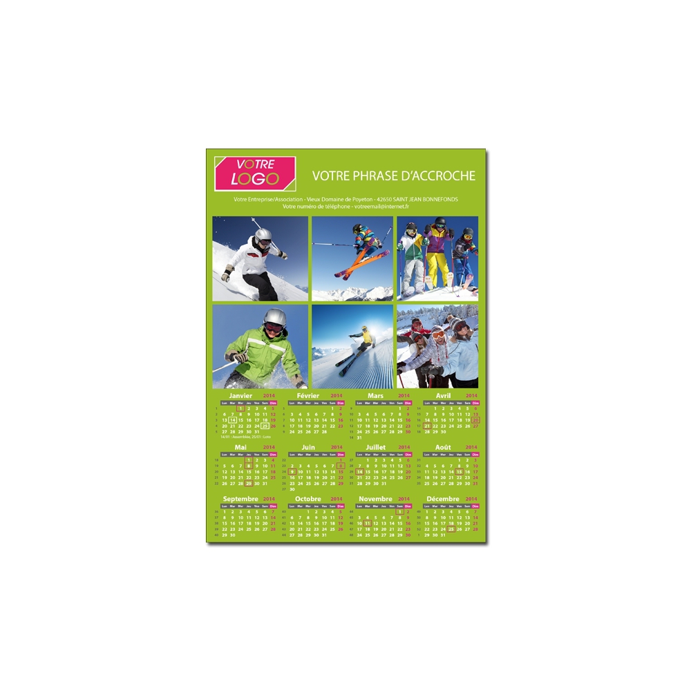 Calendrier Magnet (Aimanté) Calendrier Magnet (Aimanté)