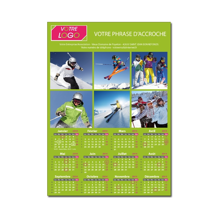 Calendrier Magnet (Aimanté) Calendrier Magnet (Aimanté)
