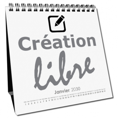 Calendrier LUXE CARRE de bureau