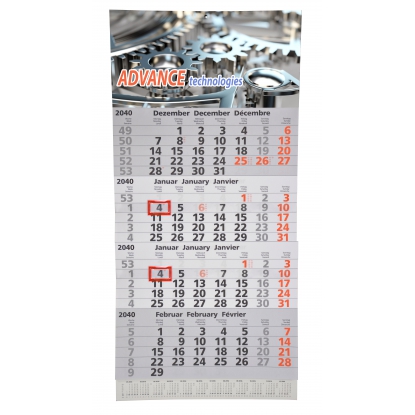 Calendrier à feuillets détachables