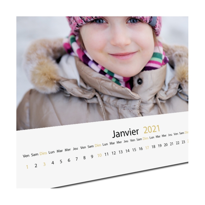 Offre Pack Calendrier À POSER Carré