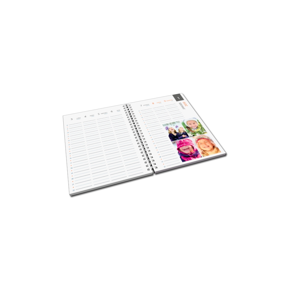 Agenda photo personnalisé