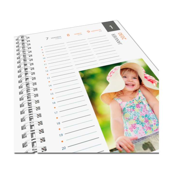 Agenda photo personnalisé