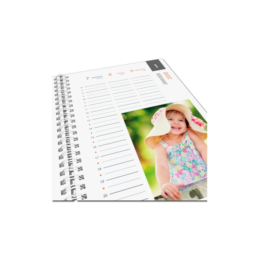 Agenda photo personnalisé