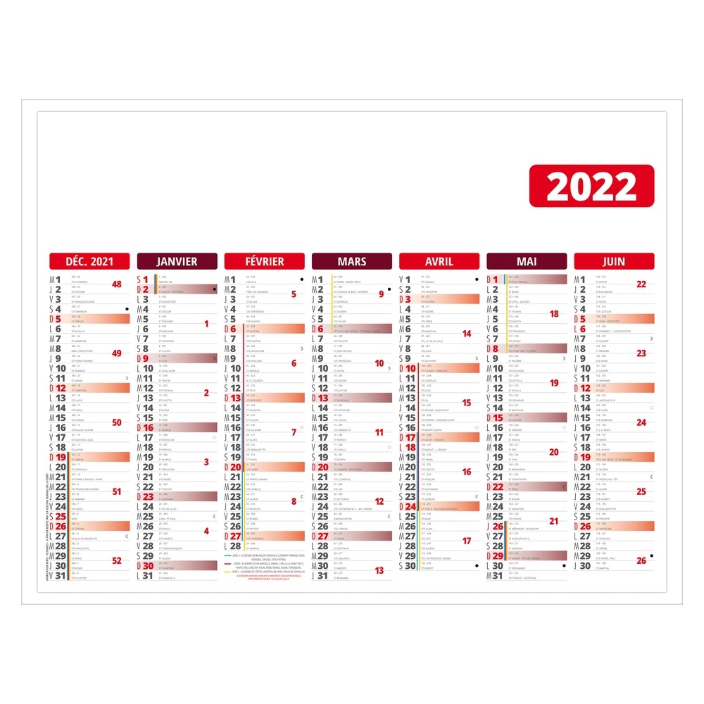 Calendrier bancaire Calendrier bancaire