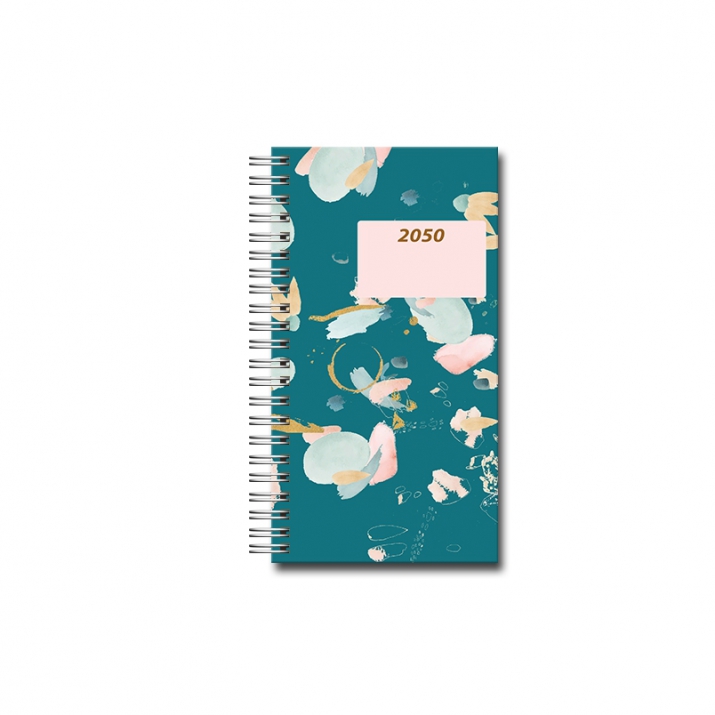 Agenda création poche Format Mini (9 x 16.5 cm), Aqua