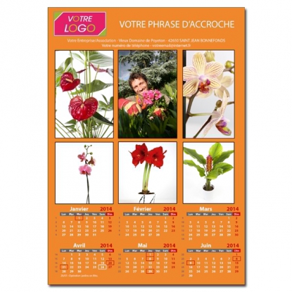 Calendrier photo une page