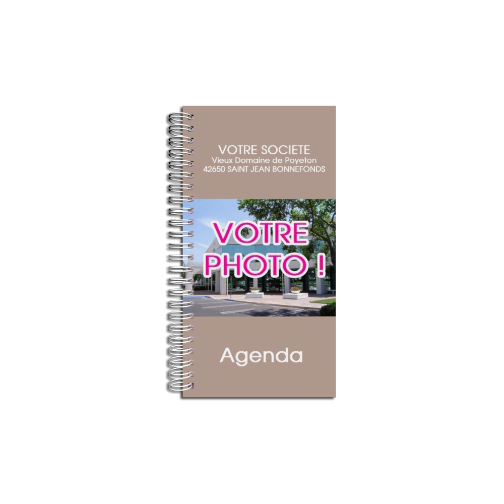 Agenda publicitaire personnalisé TAUPE (9 x 17 cm) Agenda publicitaire personnalisé TAUPE (9 x 17 cm)
