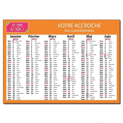 Calendrier de poche CLASSIC