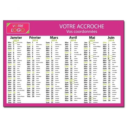 Calendrier de poche CLASSIC